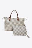 Checkered Two-Piece Bag Set