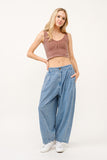 “And The Why” Pleated Baggy Jeans