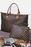 Checkered Two-Piece Bag Set