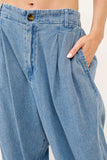 “And The Why” Pleated Baggy Jeans